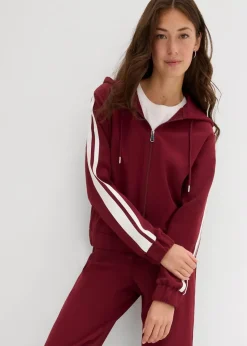 Trainingsjacke mit sportivem Streifen|bonprix