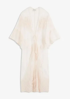 Transparenter Strandkimono mit Spitze|bonprix Hot