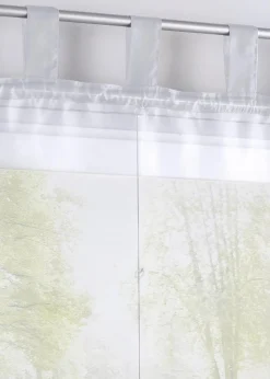 bonprix Raffrollos|Transparentes Raffrollo einfarbig weiß