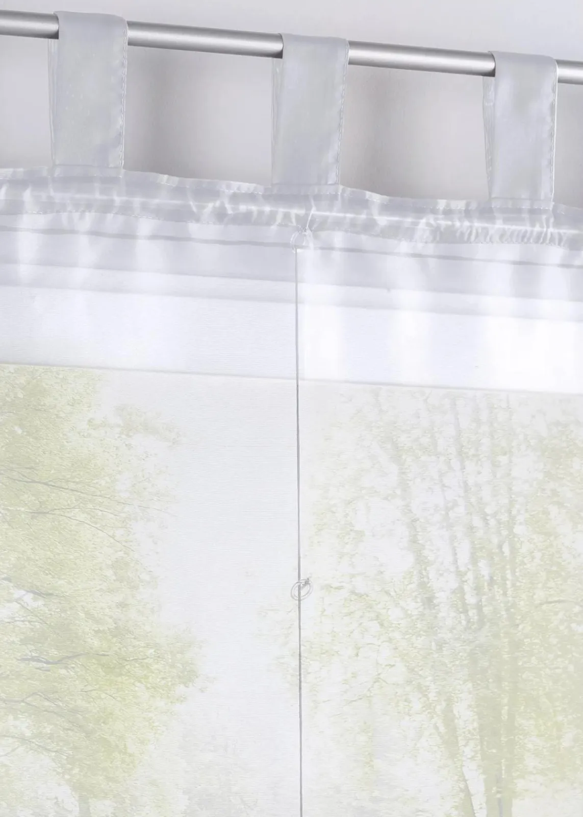 bonprix Raffrollos|Transparentes Raffrollo einfarbig weiß