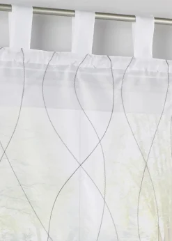 Transparentes Raffrollo mit Stickerei|bonprix Sale