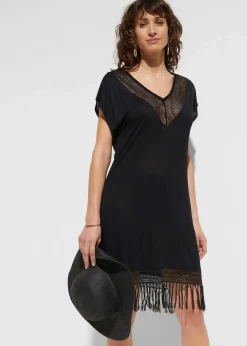 Transparentes Strandkleid aus Viskose|bonprix Hot