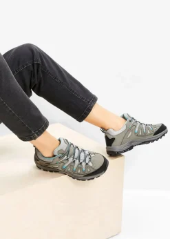 bonprix Komfortschuhe|Sport- & Trekkingschuhe|Trekkingschuh grau/türkis