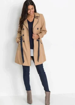 bonprix Jacken & Mäntel|Trenchcoat mattcamel