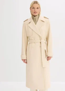 Trenchcoat in Wolloptik|bonprix New