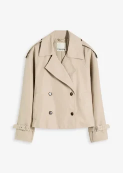 bonprix Bekleidung·Hosen|Jacken & Mäntel|Trenchjacke beige