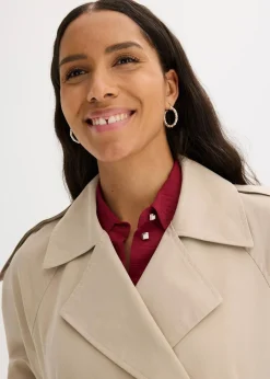 bonprix Bekleidung·Hosen|Jacken & Mäntel|Trenchjacke beige