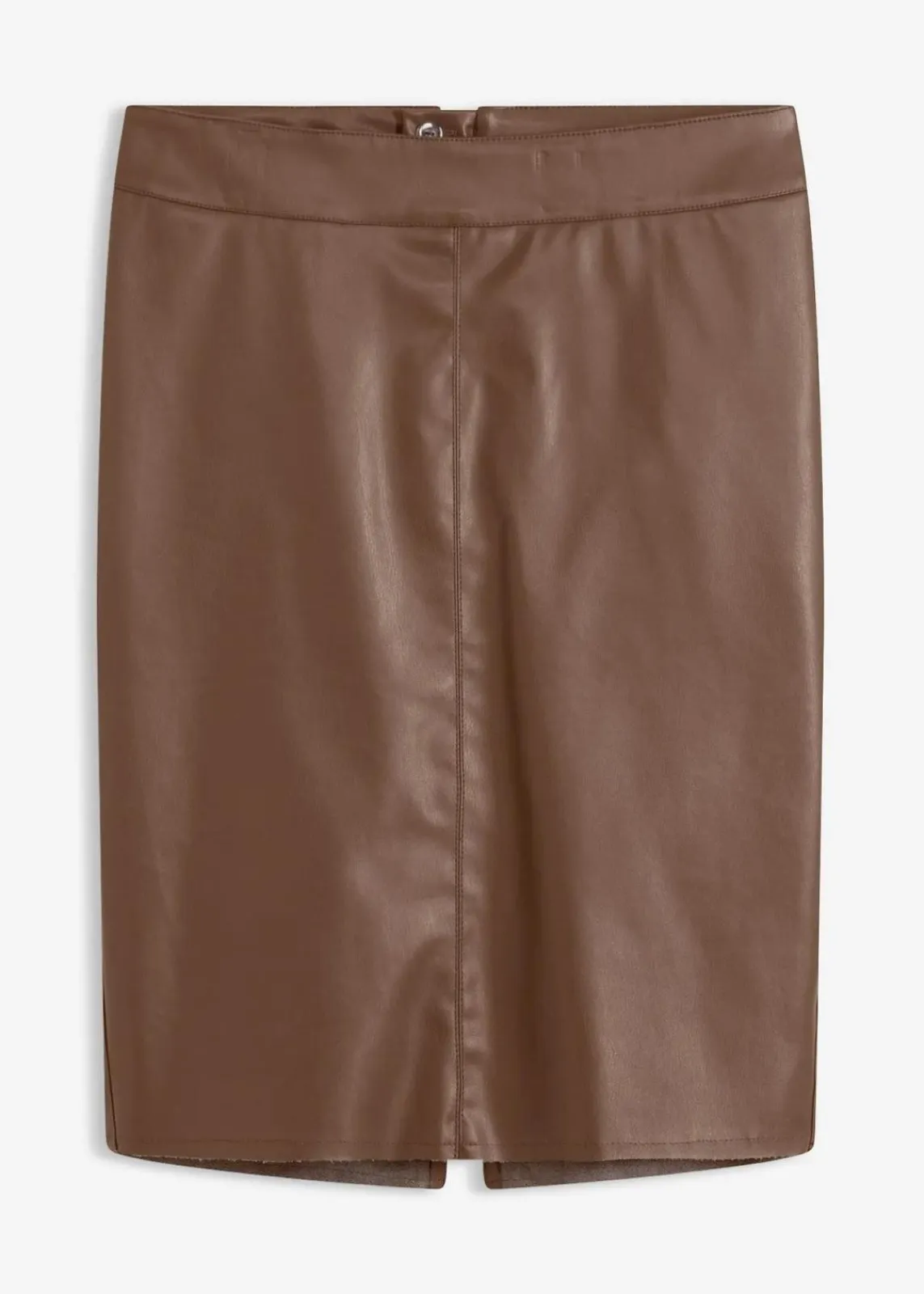 bonprix Bekleidung·Sportbekleidung|Röcke|Trendiger Lederimitat-Bleistiftrock braun