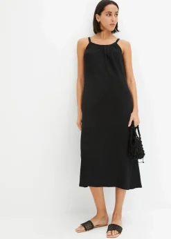 Trägerkleid aus leichtem Crêpe|bonprix