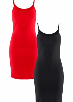 Trägerkleid aus reiner Baumwolle (2er Pack)|bonprix