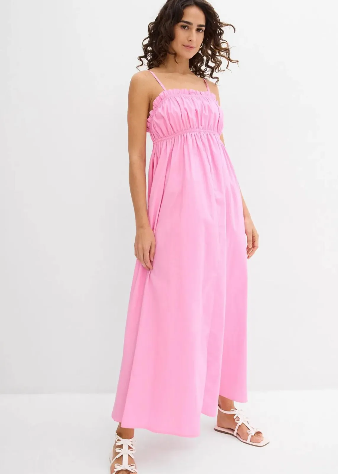 bonprix Bekleidung·Pullover & Strickjacken|Kleider|Trägerkleid aus reiner Bio-Baumwolle rosa