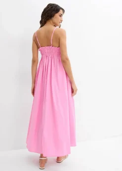 bonprix Bekleidung·Pullover & Strickjacken|Kleider|Trägerkleid aus reiner Bio-Baumwolle rosa