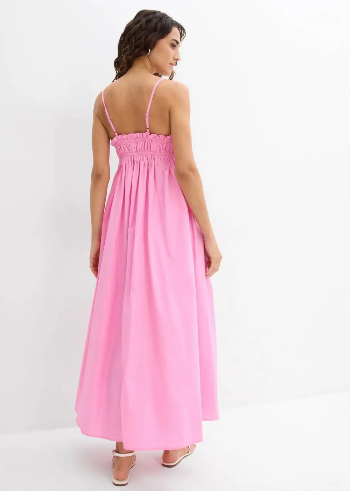 bonprix Bekleidung·Pullover & Strickjacken|Kleider|Trägerkleid aus reiner Bio-Baumwolle rosa