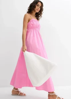 bonprix Bekleidung·Pullover & Strickjacken|Kleider|Trägerkleid aus reiner Bio-Baumwolle rosa