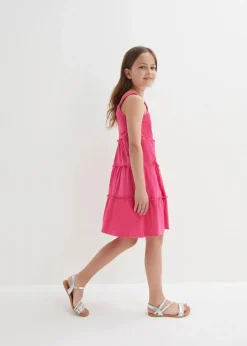 bonprix Mädchen 9-16 Jahre·Kleider & Jumpsuits|Mädchen 2-8 Jahre·Nachhaltigere Materialien|Trägerkleid aus reiner Bio-Baumwolle dunkelpink