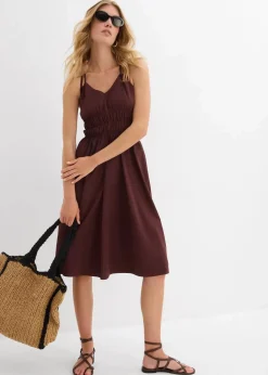 Trägerkleid aus reiner Bio-Baumwolle|bonprix