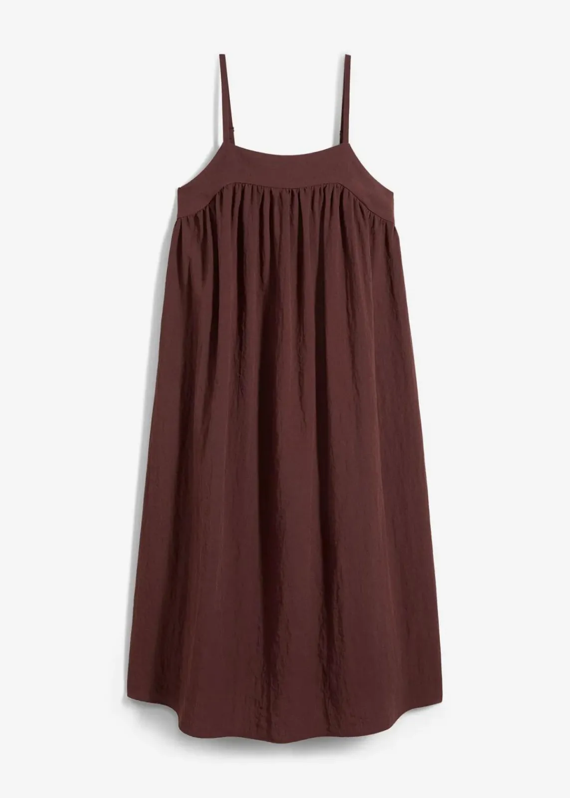 bonprix Bekleidung·Pullover & Strickjacken|Kleider|Trägerkleid aus softem Viskose-Mix terrabraun