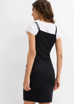 Trägerkleid mit Kontrastsaum|bonprix Hot