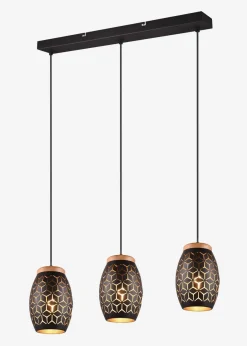 Trio Leuchten Leuchten|Leuchten & Lampen|Trio Pendelleuchte schwarz/goldfarben