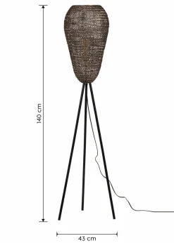 Trio Leuchten Leuchten|Leuchten & Lampen|Trio Stehleuchte braun/messing