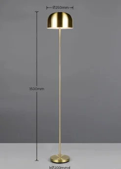 Trio Leuchten Leuchten|Leuchten & Lampen|Trio Stehleuchte mit USB Anschluss goldfarben