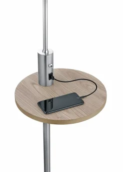 Trio Stehleuchte mit USB Anschluss und Ladefunktion|Trio Leuchten Clearance