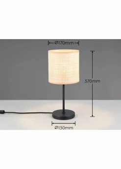 Trio Leuchten Leuchten|Leuchten & Lampen|Trio Tischleuchte schwarz/natur