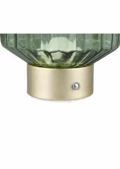 Trio Leuchten Leuchten|Leuchten & Lampen|Trio Tischleuchte mit USB Anschluss goldfarben/grün