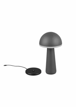 Trio Leuchten Leuchten|Leuchten & Lampen|Trio Tischleuchte mit USB Anschluss anthrazit