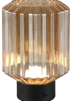 Trio Leuchten Leuchten & Lampen|Leuchten|Trio Tischleuchte mit USB Anschluss schwarz/amber