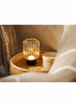 Trio Leuchten Leuchten & Lampen|Leuchten|Trio Tischleuchte mit USB Anschluss schwarz/amber