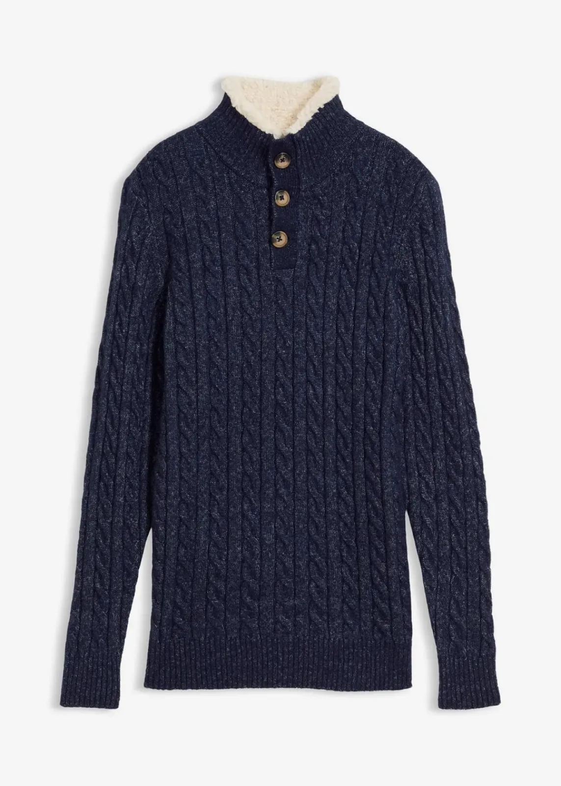 bonprix Jungen 9-16 Jahre·Bademode|Jungen 9-16 Jahre·Sweat & Strick|Troyer dunkelblau meliert