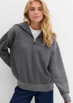 Troyer aus weichem Baumwoll-Mix|bonprix Outlet