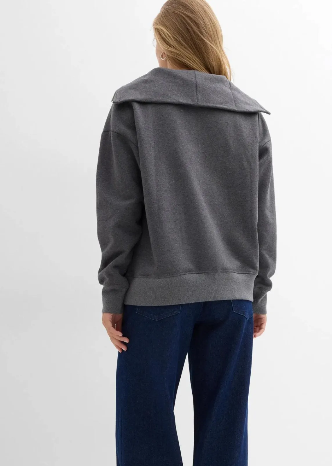 Troyer aus weichem Baumwoll-Mix|bonprix Outlet