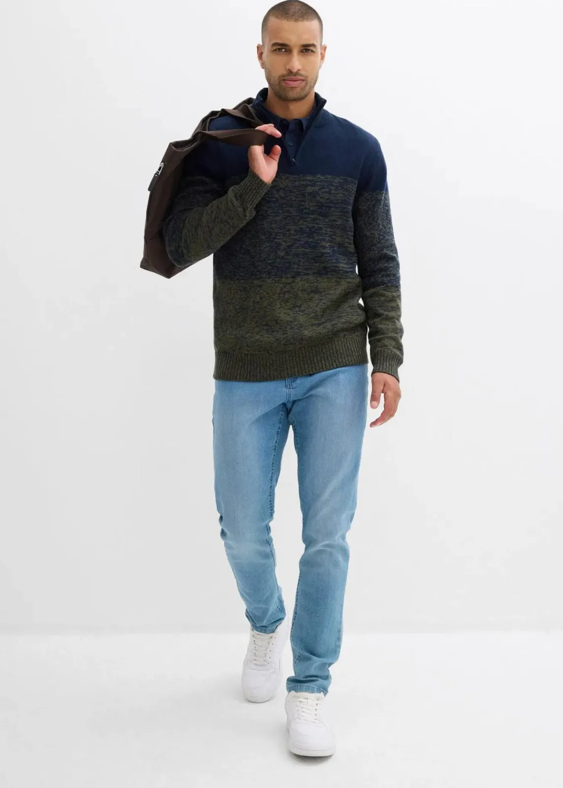 Troyer aus weichem Baumwollmix|bonprix Outlet