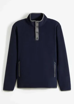 Troyer Fleeceshirt mit praktischen Taschen und tollen Kontrastdetails|bonprix Best