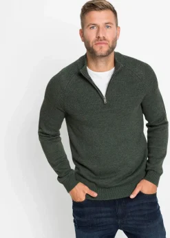 Troyer Pullover aus weichem Baumwollmix|bonprix Best
