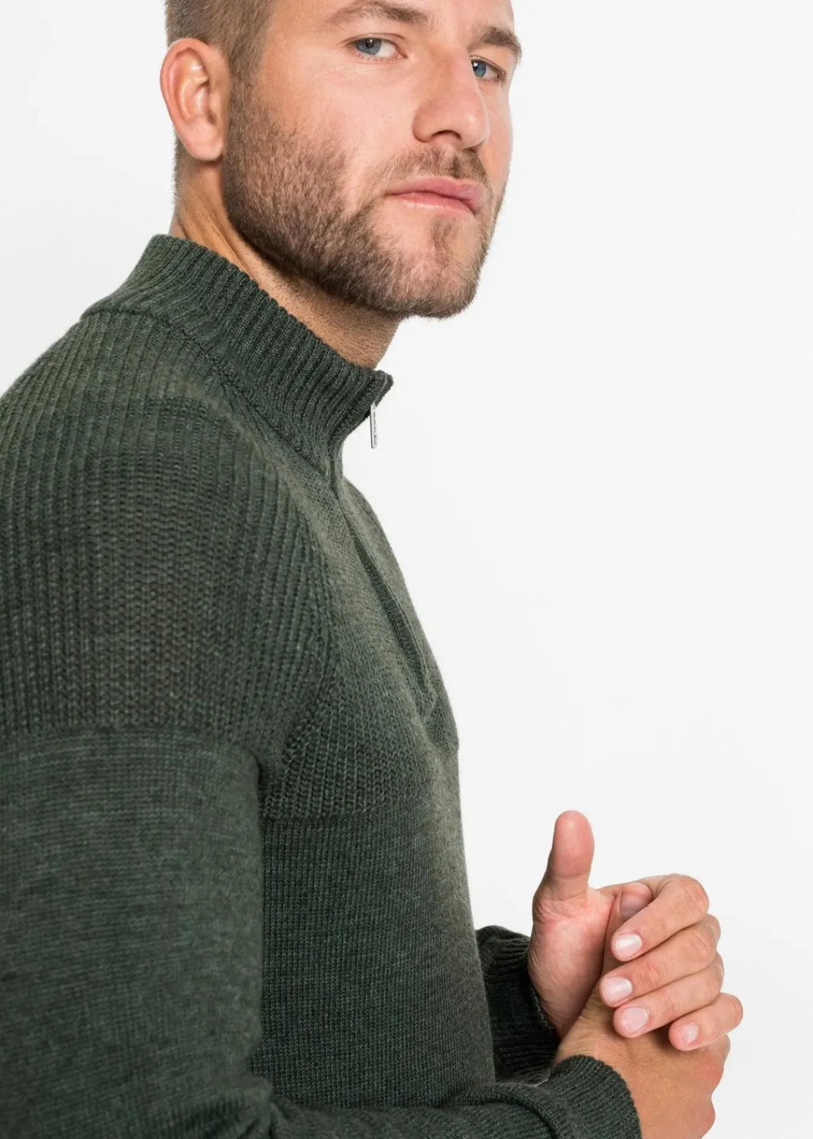 Troyer Pullover aus weichem Baumwollmix|bonprix Best