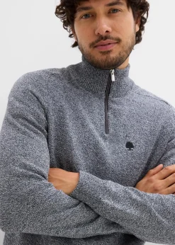 Troyer Pullover mit recycelter Baumwolle|bonprix New