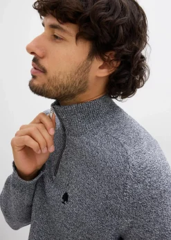 Troyer Pullover mit recycelter Baumwolle|bonprix New