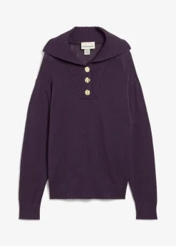 Troyer-Pullover aus Merinowolle|bonprix