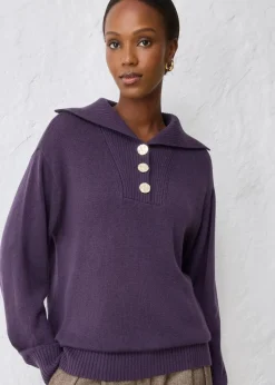 Troyer-Pullover aus Merinowolle|bonprix