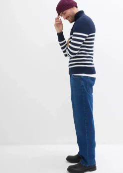 Troyer-Pullover aus weichem Baumwollmix|bonprix Discount