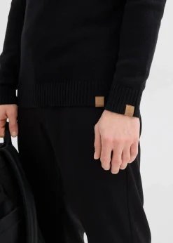 Troyer-Pullover aus weichem Baumwollmix|bonprix Discount