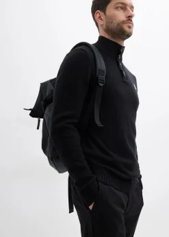 Troyer-Pullover aus weichem Baumwollmix|bonprix Discount