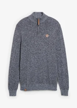 Troyer-Pullover mit reiner Baumwolle|bonprix Hot