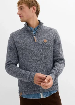 Troyer-Pullover mit reiner Baumwolle|bonprix Hot