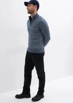 Troyer-Pullover mit reiner Baumwolle|bonprix Outlet