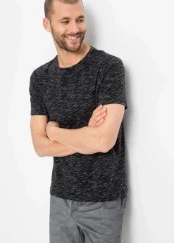 bonprix Shirts & Polos|Sportbekleidung|T-Shirt schwarz meliert
