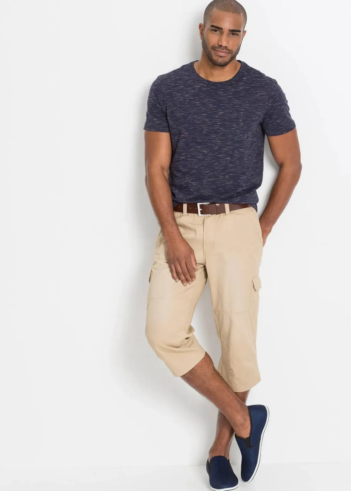 bonprix Shirts & Polos|Sportbekleidung|T-Shirt dunkelblau meliert